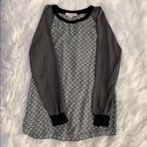 Great dual patterned top